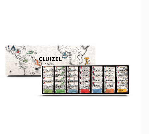 COFFRET CARRÉS CHOCOLATS DE PLANTATION N°28