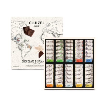 COFFRET CARRES CHOCOLAT DE PLANTATION N°50
